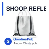 SHOOP REFLECTIVE Sac cordelette réfléchissant - Miniature 1