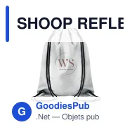 SHOOP REFLECTIVE Sac cordelette réfléchissant - Miniature 4