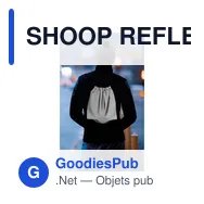 SHOOP REFLECTIVE Sac cordelette réfléchissant - Miniature 5