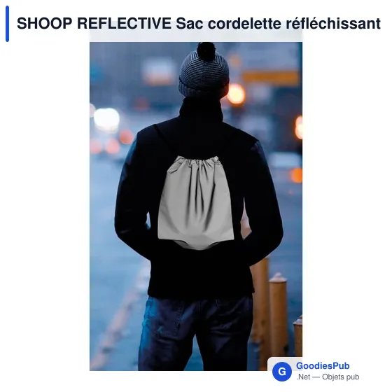 SHOOP REFLECTIVE Sac cordelette réfléchissant - Image 5