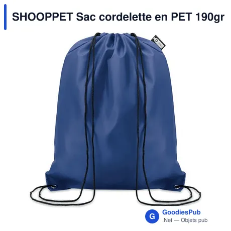 SHOOPPET Sac cordelette en PET 190gr