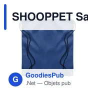 SHOOPPET Sac cordelette en PET 190gr - Miniature 2
