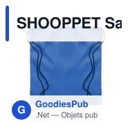 SHOOPPET Sac cordelette en PET 190gr - Miniature 11