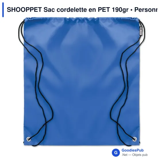 SHOOPPET Sac cordelette en PET 190gr - Image 11