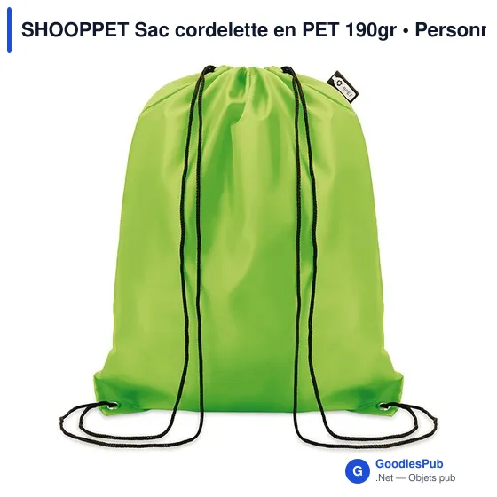 SHOOPPET Sac cordelette en PET 190gr - Image 12