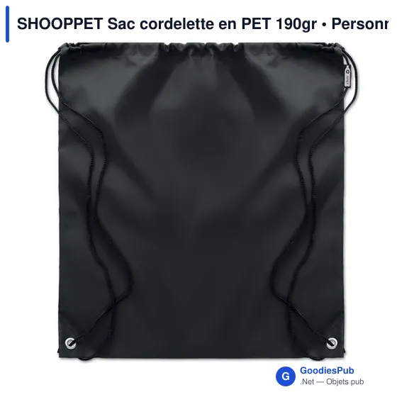 SHOOPPET Sac cordelette en PET 190gr - Image 4