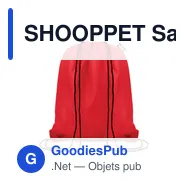 SHOOPPET Sac cordelette en PET 190gr - Miniature 5