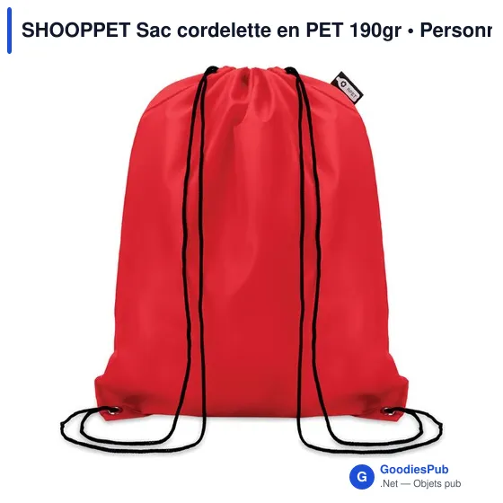 SHOOPPET Sac cordelette en PET 190gr - Image 5