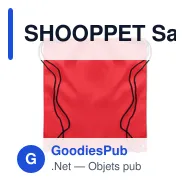 SHOOPPET Sac cordelette en PET 190gr - Miniature 6