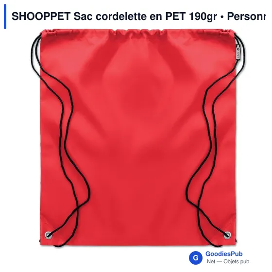 SHOOPPET Sac cordelette en PET 190gr - Image 6