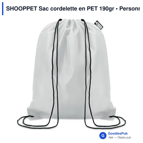 SHOOPPET Sac cordelette en PET 190gr - Image 7