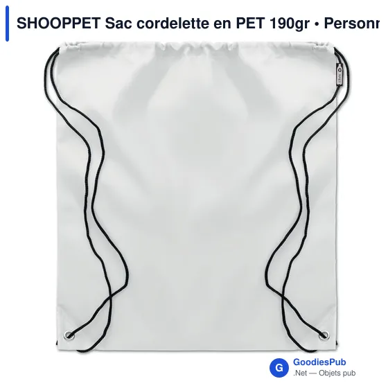 SHOOPPET Sac cordelette en PET 190gr - Image 8