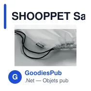 SHOOPPET Sac cordelette en PET 190gr - Miniature 9