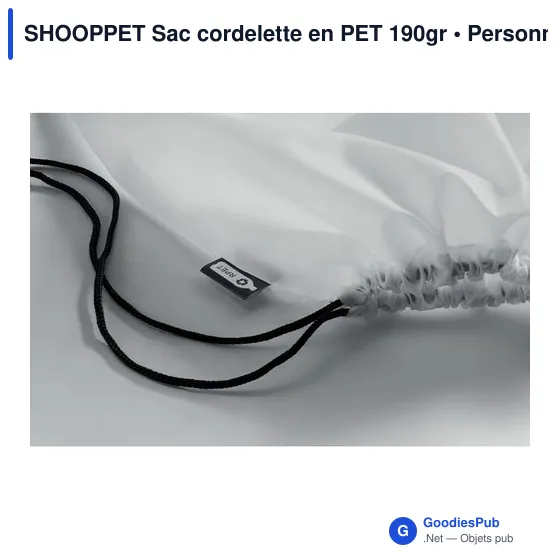 SHOOPPET Sac cordelette en PET 190gr - Image 9