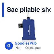 Sac pliable shopping personnalisable en RPET avec logo - Shop Easy GRS - Miniature 5