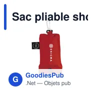 Sac pliable shopping personnalisable en RPET avec logo - Shop Easy GRS - Miniature 7