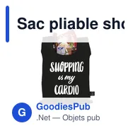 Sac pliable shopping personnalisable en RPET avec logo - Shop Easy GRS - Miniature 8