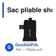 Sac pliable shopping personnalisable en RPET avec logo - Shop Easy GRS - Miniature 9