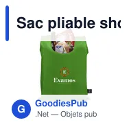 Sac pliable shopping personnalisable en RPET avec logo - Shop Easy GRS - Miniature 10