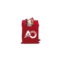 Variante rouge - Sac pliable shopping personnalisable en RPET avec logo - Shop Easy GRS