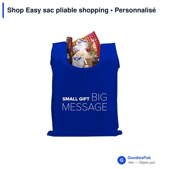 Sac pliable personnalisable Shop Easy avec logo - Image 11