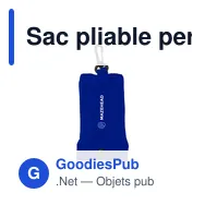 Sac pliable personnalisable Shop Easy avec logo - Miniature 12