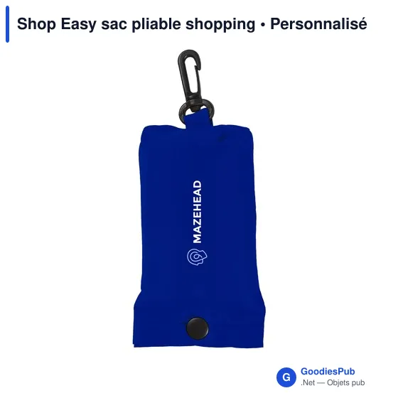 Sac pliable personnalisable Shop Easy avec logo - Image 12