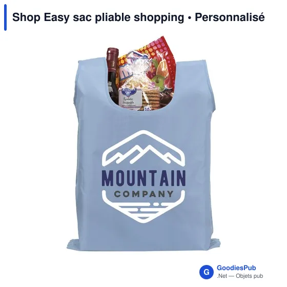 Sac pliable personnalisable Shop Easy avec logo - Image 3