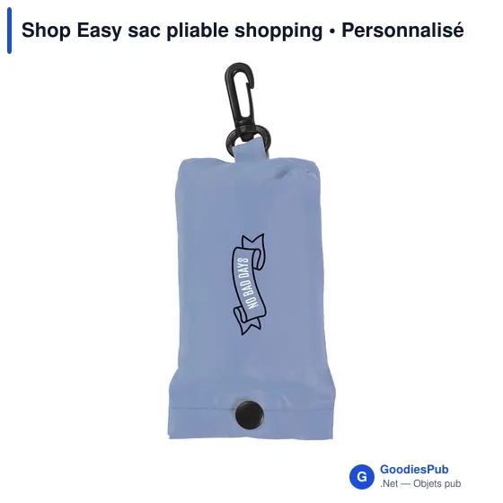 Sac pliable personnalisable Shop Easy avec logo - Image 4