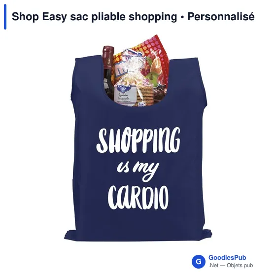 Sac pliable personnalisable Shop Easy avec logo - Image 5