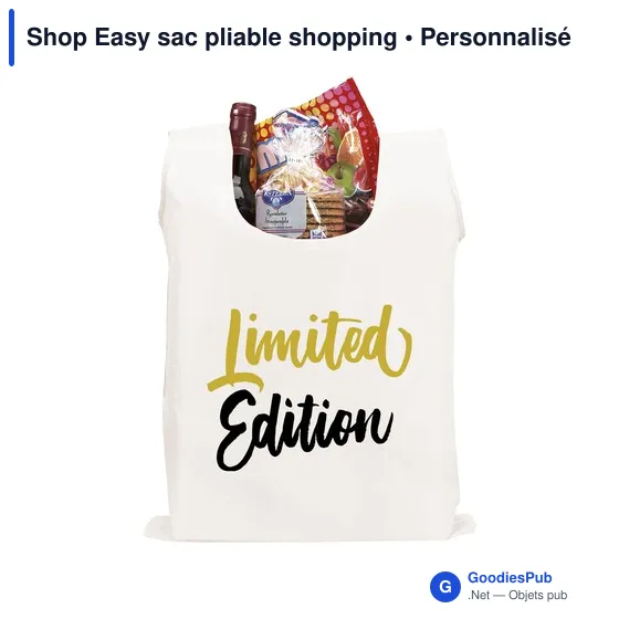 Sac pliable personnalisable Shop Easy avec logo - Image 7