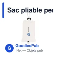 Sac pliable personnalisable Shop Easy avec logo - Miniature 8