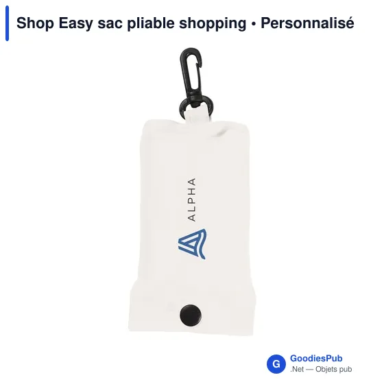 Sac pliable personnalisable Shop Easy avec logo - Image 8