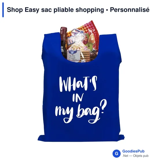 Sac pliable personnalisable Shop Easy avec logo - Image 9