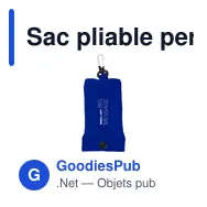 Sac pliable personnalisable Shop Easy avec logo - Miniature 10