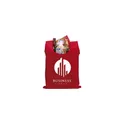Variante rouge - Sac pliable personnalisable Shop Easy avec logo