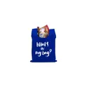 Variante bleu cobalt - Sac pliable personnalisable Shop Easy avec logo
