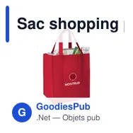 Sac shopping personnalisable en polyester recyclé avec logo - Shop XL GRS RPET - Miniature 12
