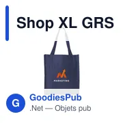 Sac shopping personnalisable en polyester recyclé avec logo - Shop XL GRS RPET - Miniature 6