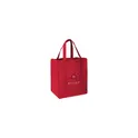 Variante rouge - Sac shopping personnalisable en polyester recyclé avec logo - Shop XL GRS RPET
