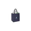 Variante bleu marine - Sac shopping personnalisable en polyester recyclé avec logo - Shop XL GRS RPET