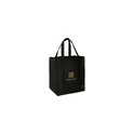 Variante noir - Sac shopping personnalisable en polyester recyclé avec logo - Shop XL GRS RPET