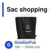 Sac shopping personnalisable en polyester recyclé - Shopper GRS RPETavec logo - Miniature 11