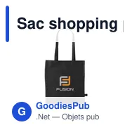 Sac shopping personnalisable en polyester recyclé - Shopper GRS RPETavec logo - Miniature 12