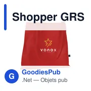 Sac shopping personnalisable en polyester recyclé - Shopper GRS RPETavec logo - Miniature 7