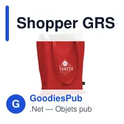 Sac shopping personnalisable en polyester recyclé - Shopper GRS RPETavec logo - Miniature 8