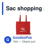 Sac shopping personnalisable en polyester recyclé - Shopper GRS RPETavec logo - Miniature 9