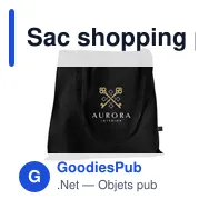 Sac shopping personnalisable en polyester recyclé - Shopper GRS RPETavec logo - Miniature 10