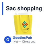 Sac shopping personnalisable avec logo - Shopper sac shopping - Miniature 1