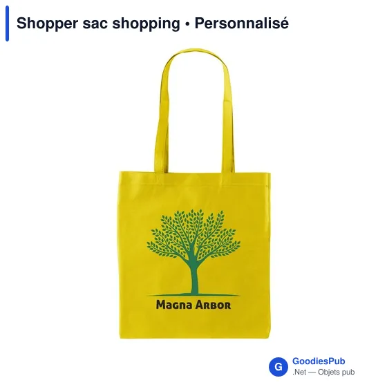 Sac shopping personnalisable avec logo - Shopper sac shopping - Image 2